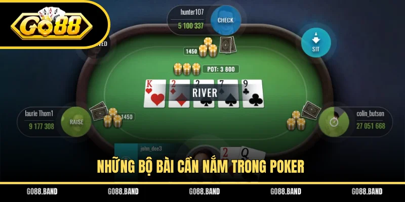Những bộ bài cần nắm trong Poker