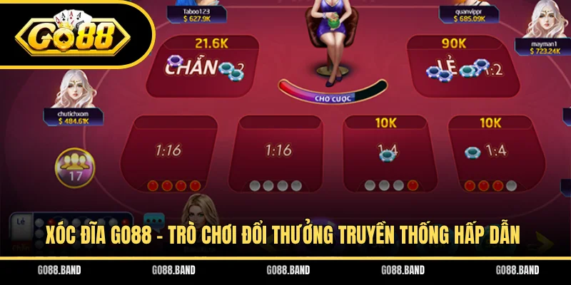 Xóc Đĩa GO88 - Trò Chơi Đổi Thưởng Truyền Thống Hấp Dẫn